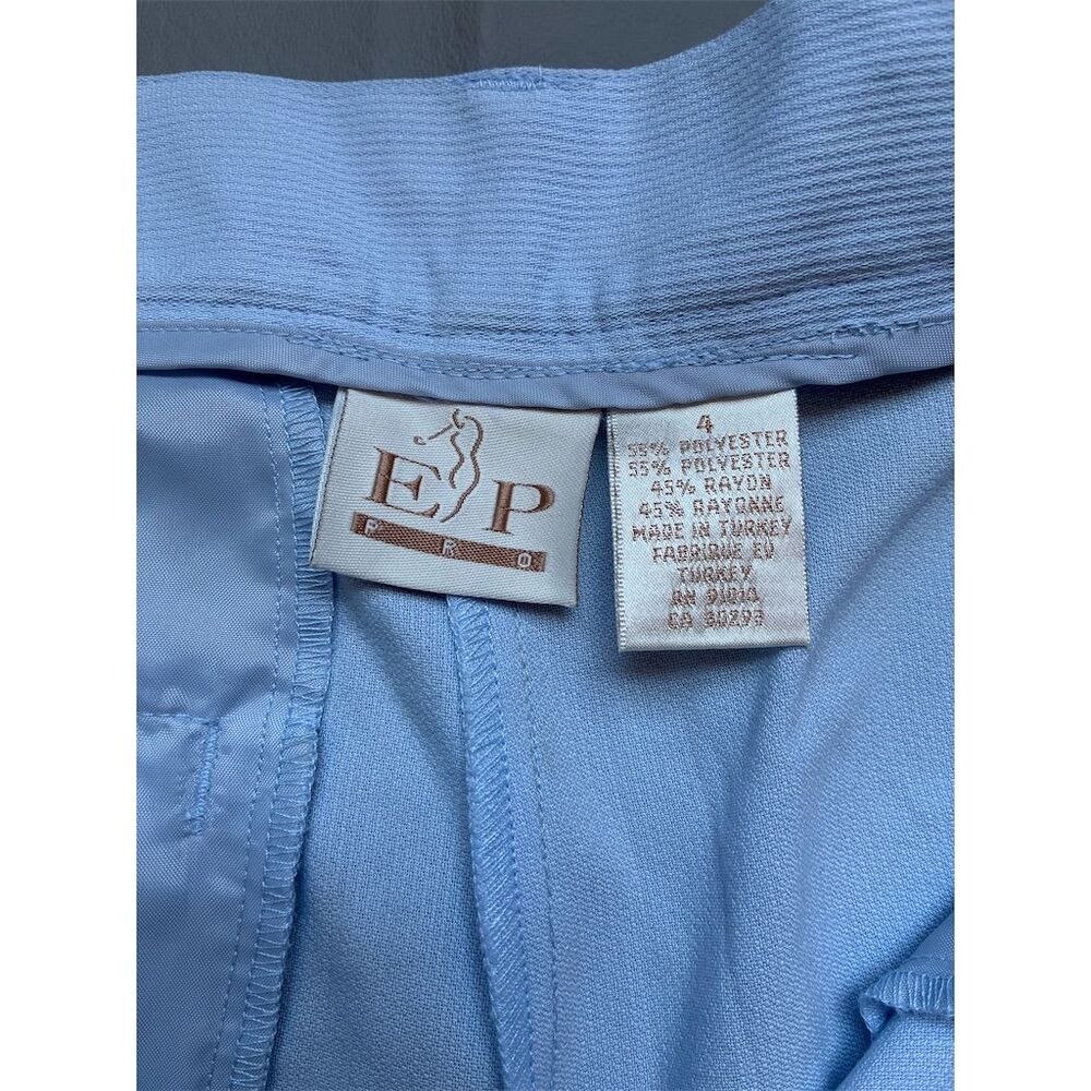 EP Pro Women's High Waist Pleated Shorts Blue Size 4 Casual Golf‎ - Picture 8 of 13